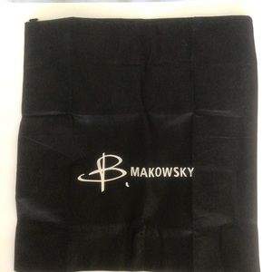 B MAKOWSKY LARGE BLACK DUSTBAG NWOT